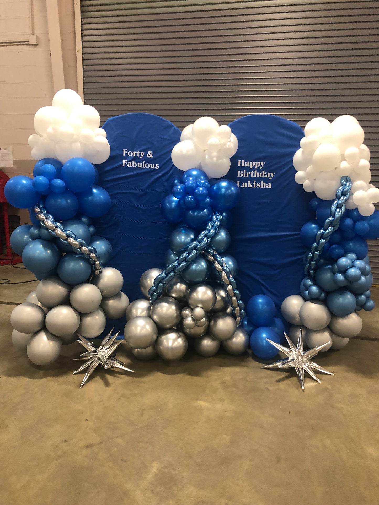Balloon Garlands with Sailboard Display