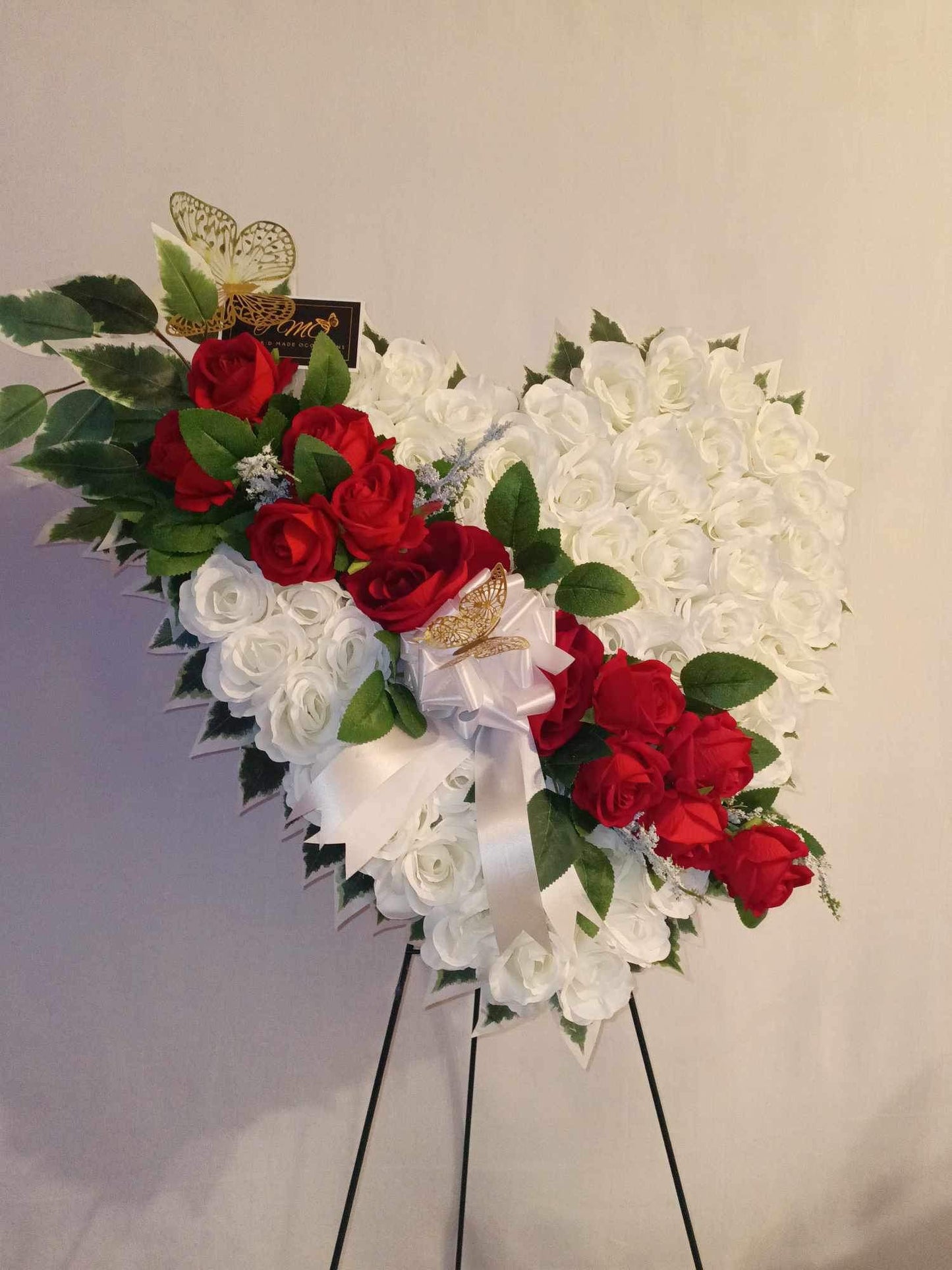 Heart-Shaped Sympathy Spray